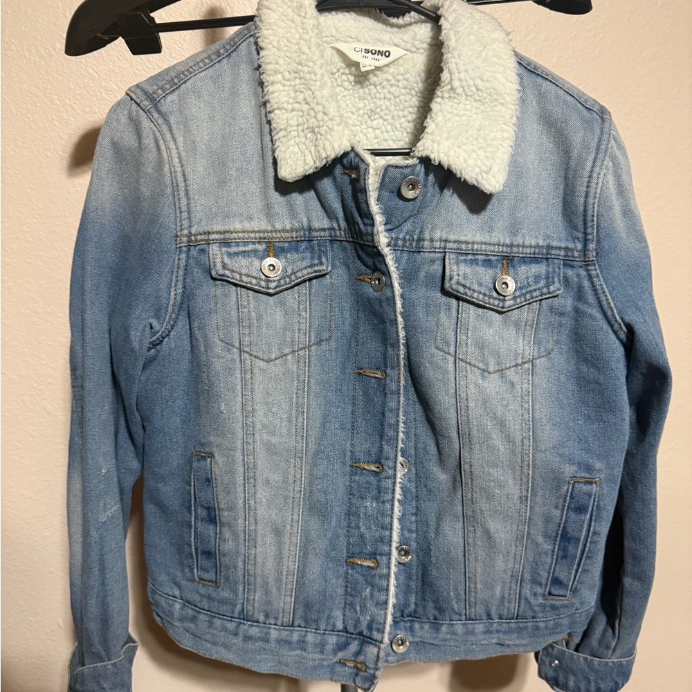 Ci Sono‎ White Sherpa Jacket